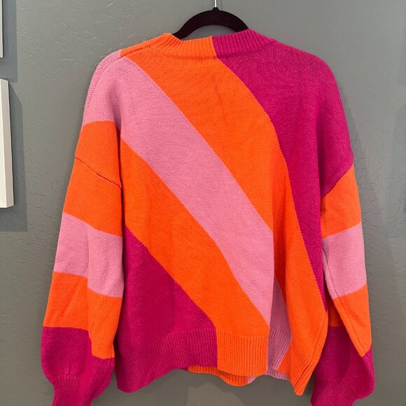 Vici Hung Up On You Color Block Knit Sweater - Picture 3 of 4